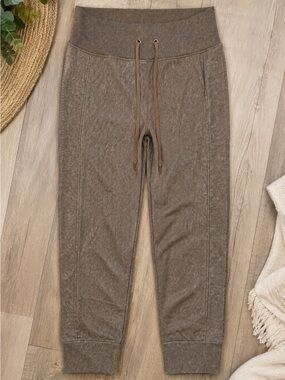 PINK Active Women’s Brown Ribbed Jogger Pants Size Large